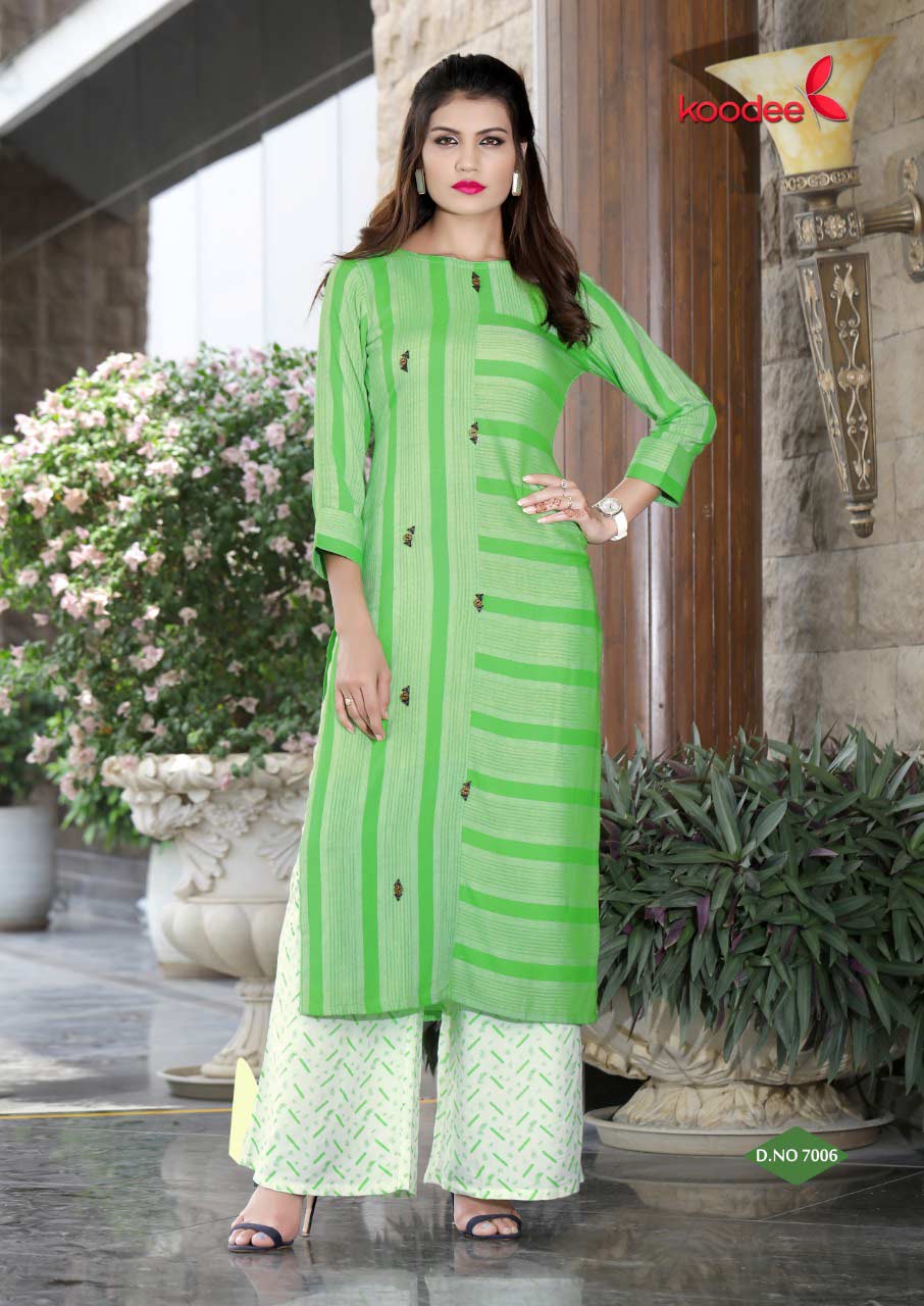 Pehchan Vol-1 Koodee Screen Print Palazzo Wholesale Kurti Pehchan Vol-1 Koodee Screen Print Palazzo Wholesale Kurti